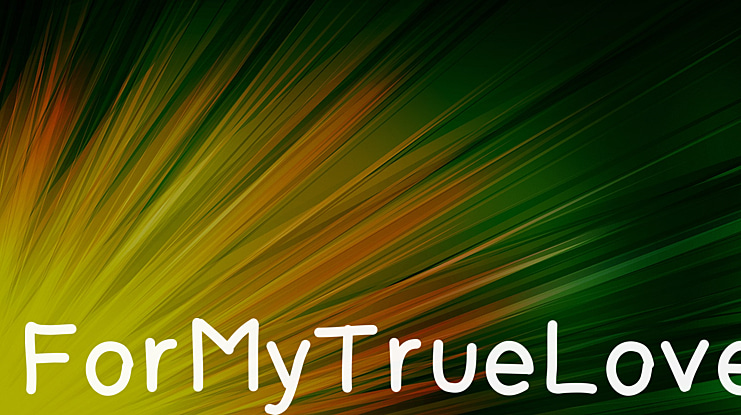 ForMyTrueLove Font