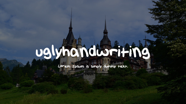 uglyhandwriting Font