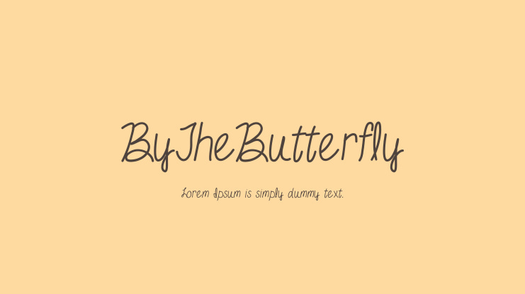 ByTheButterfly Font