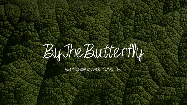 ByTheButterfly Font