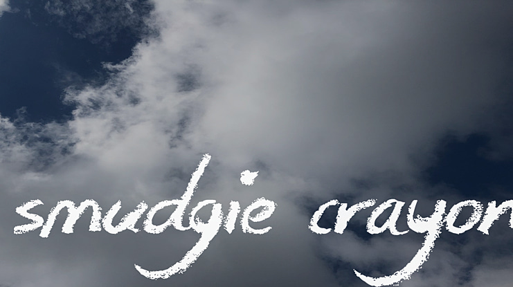 Smudgie Crayon Font