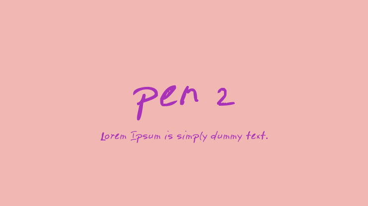 pen 2 Font
