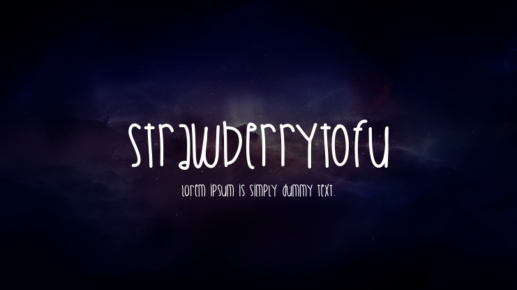 StrawberryTofu Font
