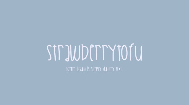 StrawberryTofu Font