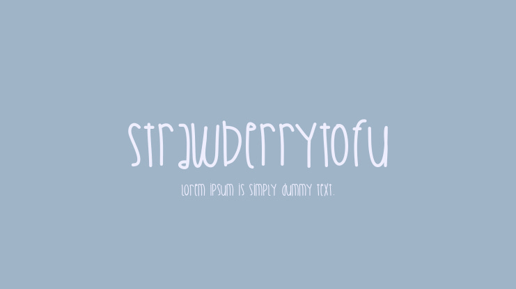 StrawberryTofu Font