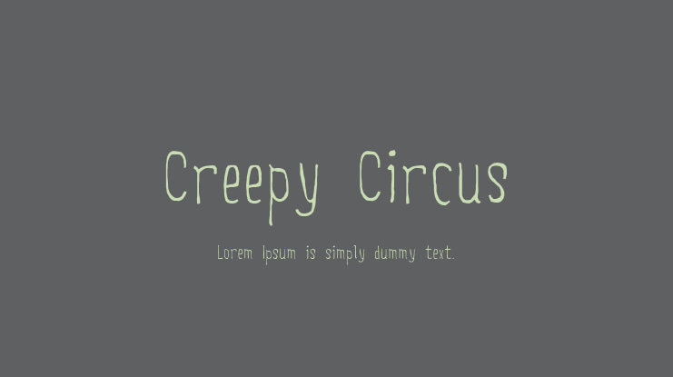 Creepy Circus Font