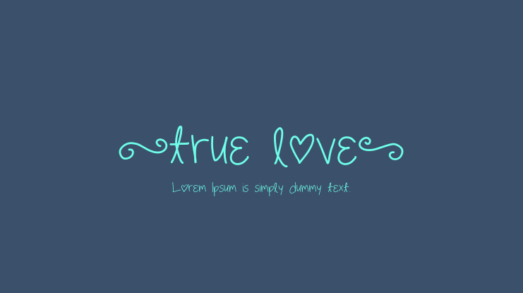 (true love) Font