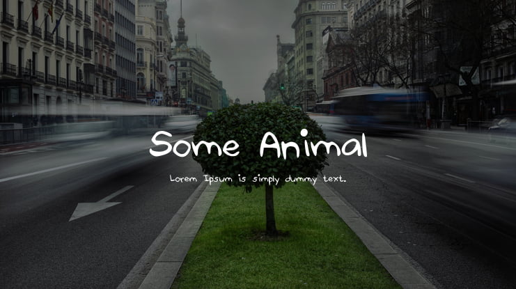 Some_Animal Font