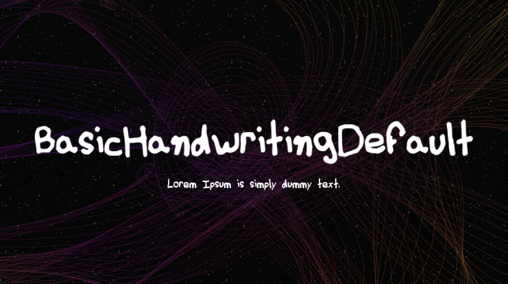 BasicHandwritingDefault Font