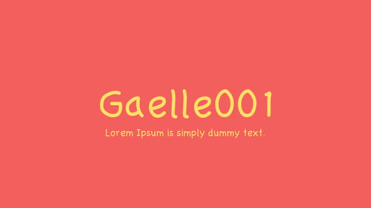 Gaelle001 Font