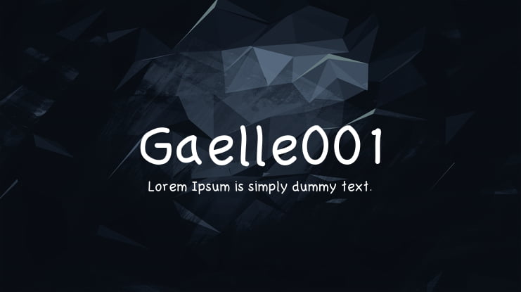 Gaelle001 Font