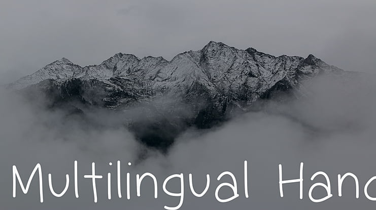 Multilingual Hand Font
