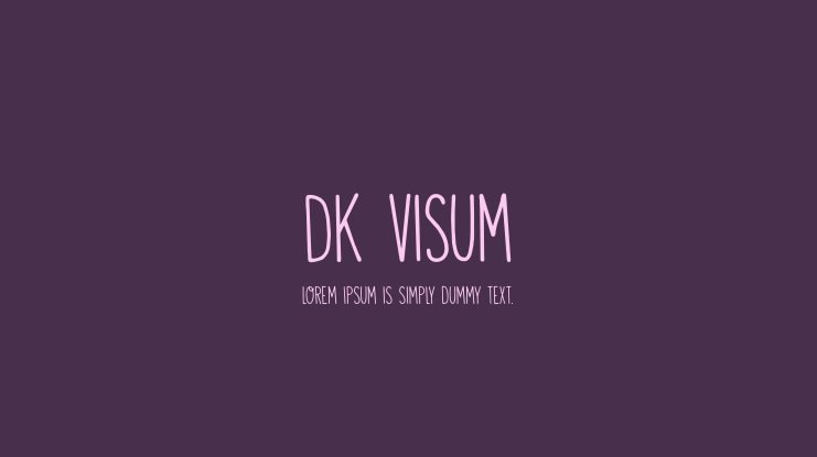 DK Visum Font