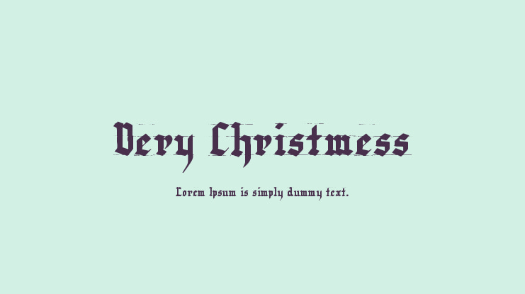 Very Christmess Font