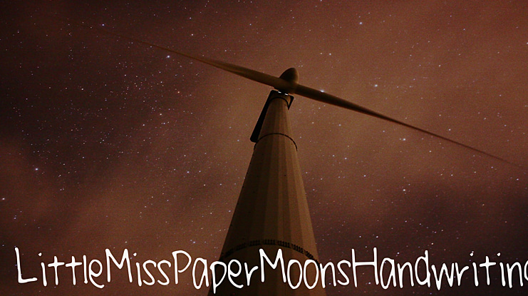 LittleMissPaperMoonsHandwriting Font