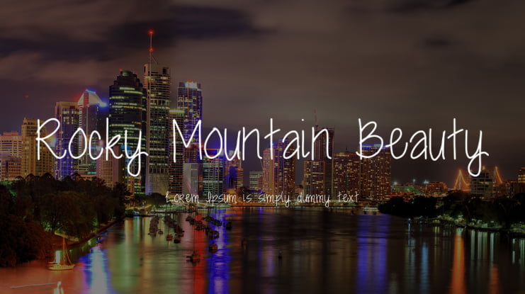Rocky Mountain Beauty Font
