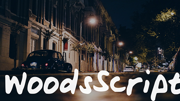 WoodsScript Font
