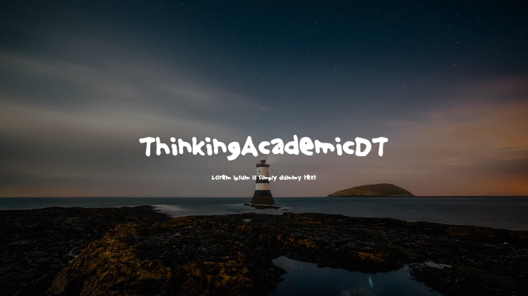 ThinkingAcademicDT Font