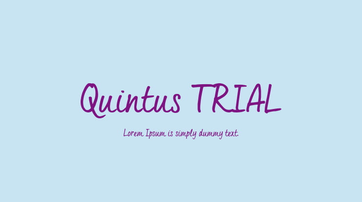 Quintus_TRIAL Font Family