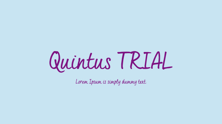 Quintus_TRIAL Font Family