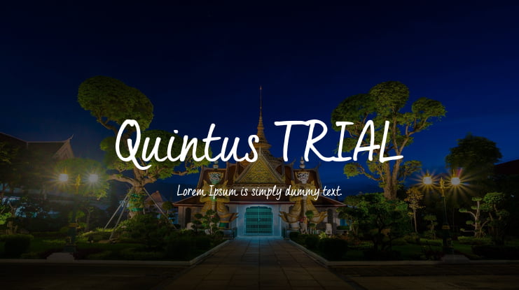 Quintus_TRIAL Font Family