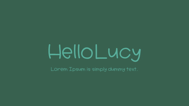 HelloLucy Font