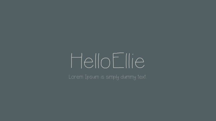 HelloEllie Font
