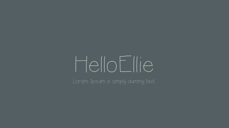 HelloEllie Font