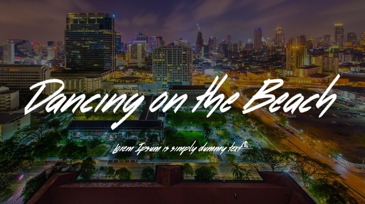 Dancing on the Beach Font