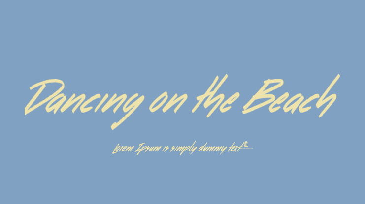 Dancing on the Beach Font