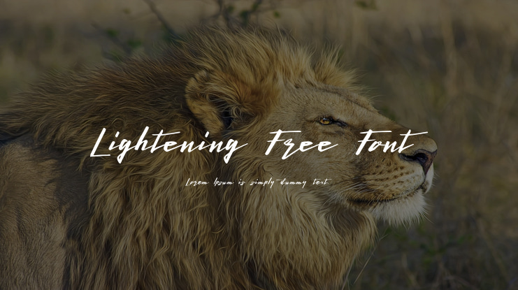 Lightening Free Font