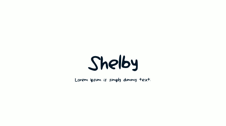 Shelby Font