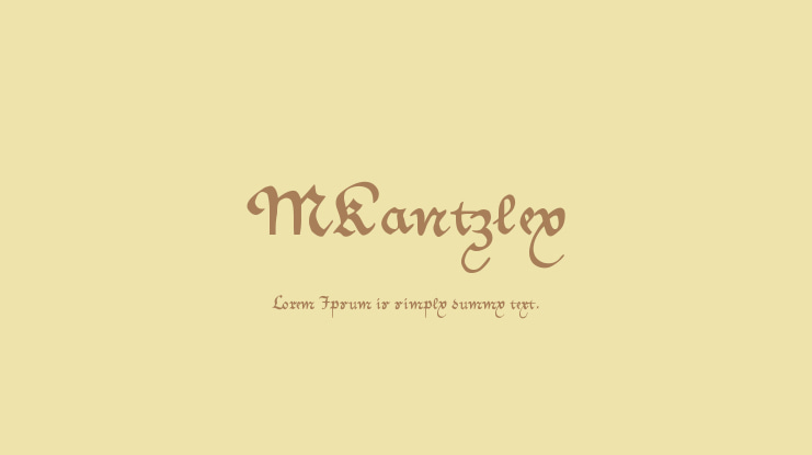 MKantzley Font