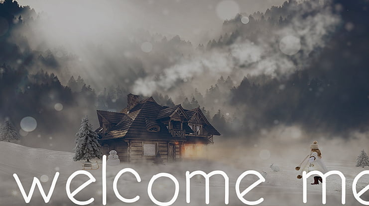 welcome me Font