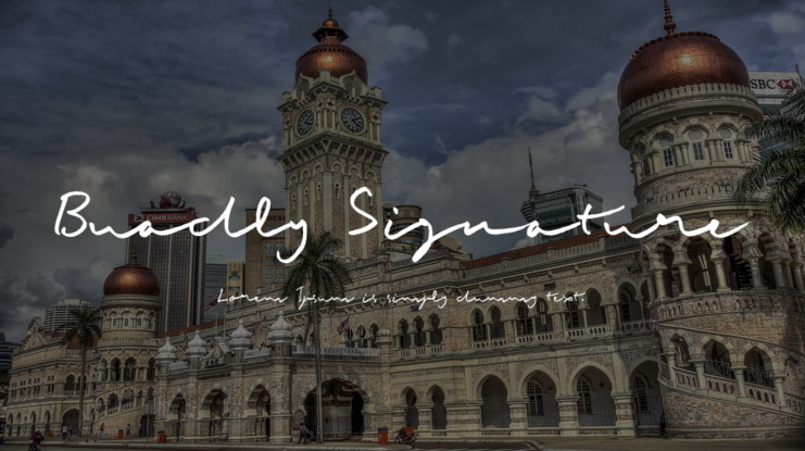 Buadly Signature Font
