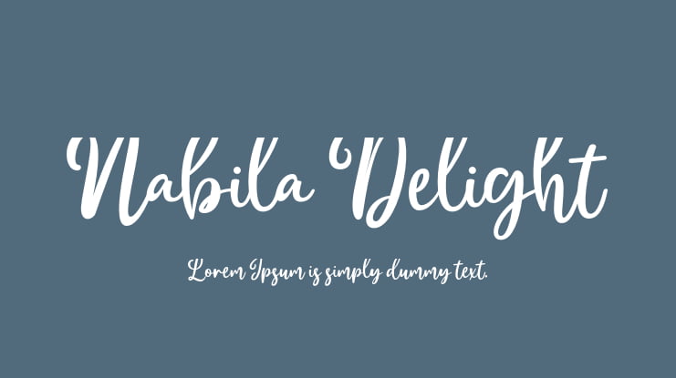 Nabila Delight Font