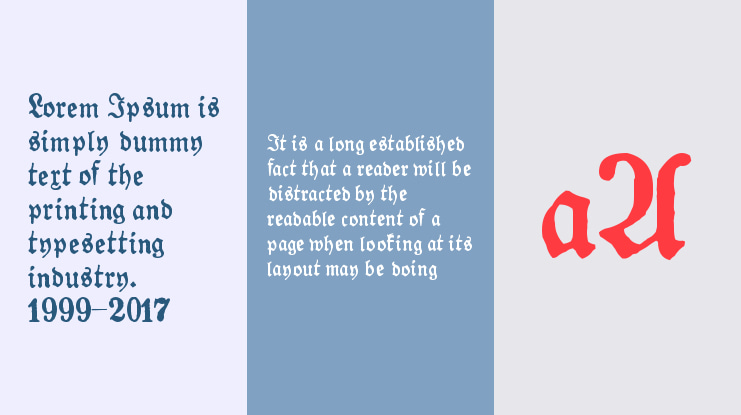 Gotyk Poszarpany Font