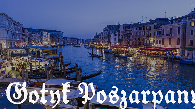 Gotyk Poszarpany Font