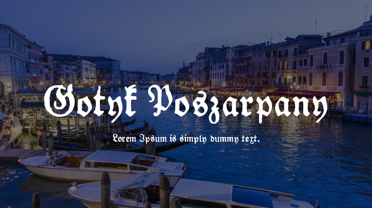 Gotyk Poszarpany Font