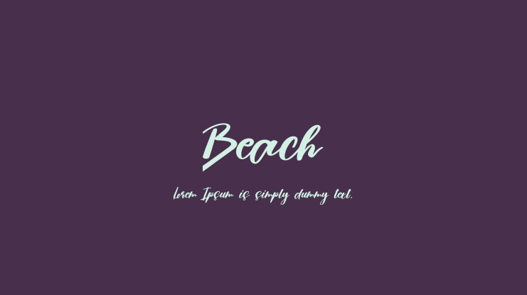 Beach Font