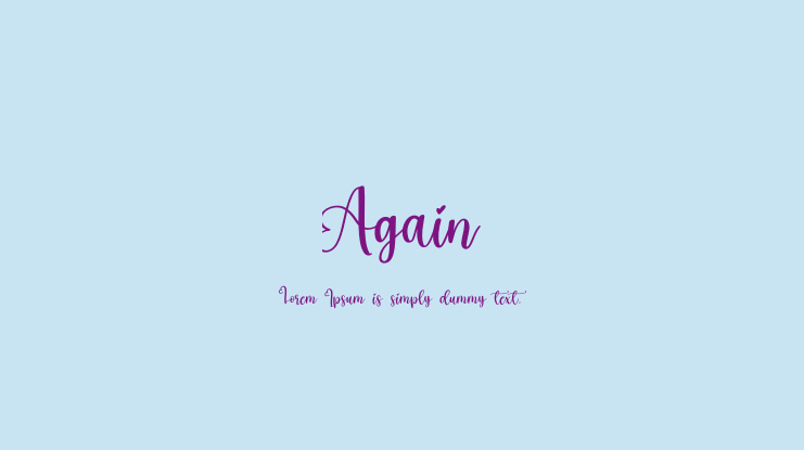 Again Font