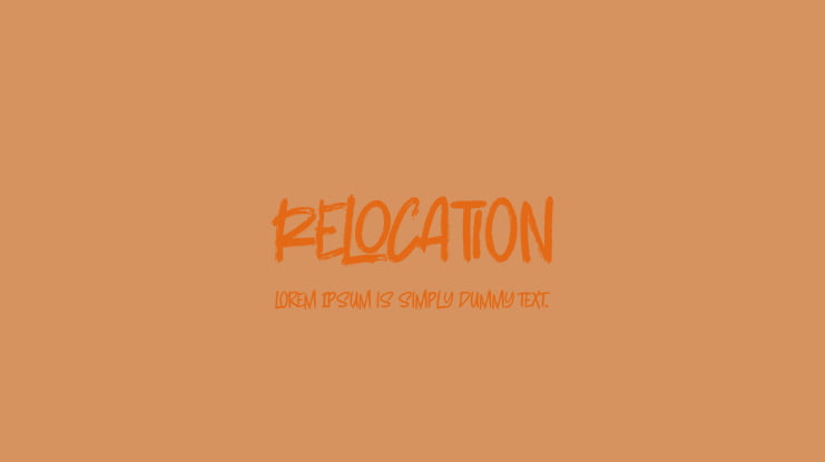 Relocation Font