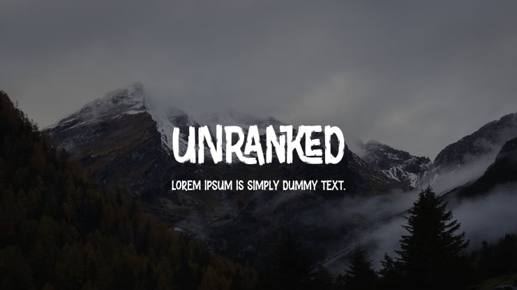 Unranked Font