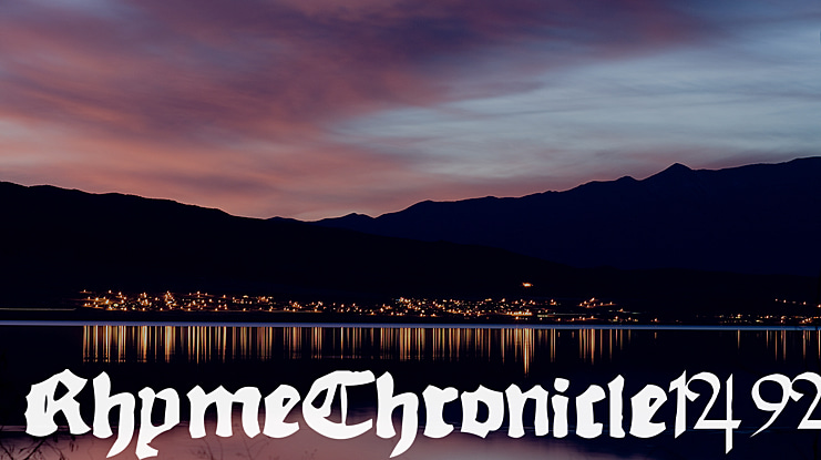 Rhyme Chronicle 1494 Font