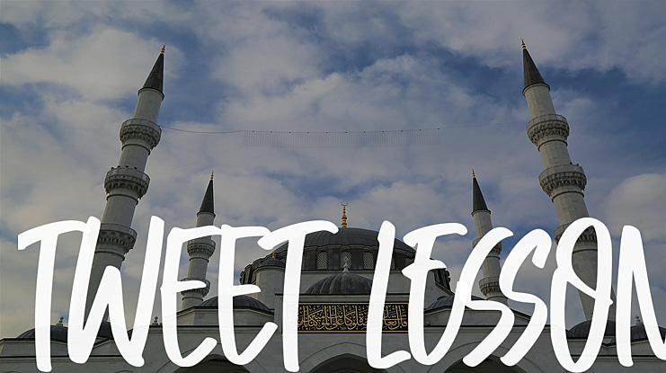 Tweet Lesson Font