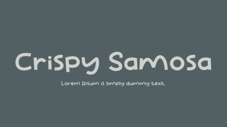 Crispy Samosa Font
