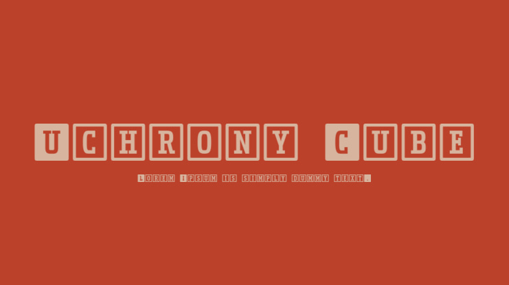 Uchrony Cube Font Family