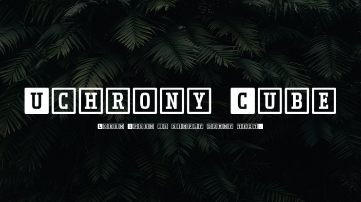 Uchrony Cube Font Family