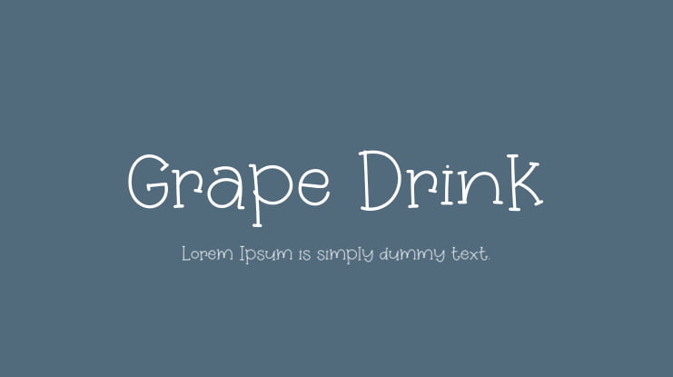 Grape Drink Font