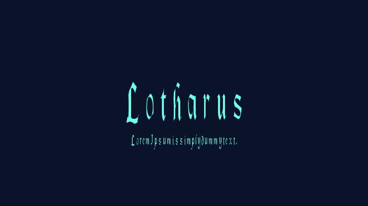 Lotharus Font Family